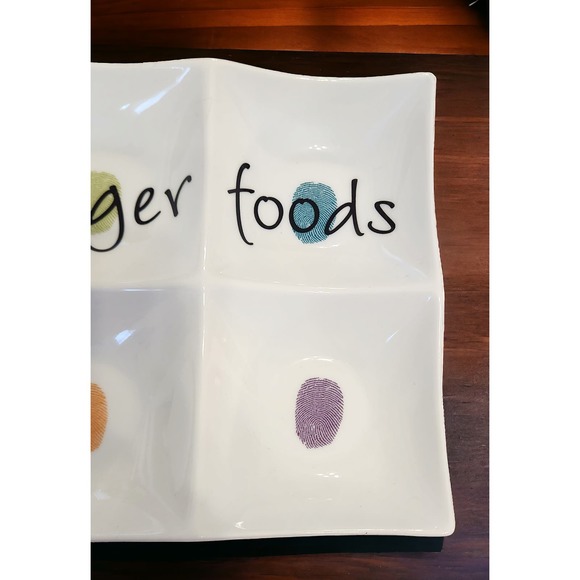 Fitz and Floyd FINGER FOODS SNACK TRAY - Picture 3 of 8